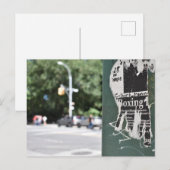 Central Park West NYC Boxing Flyer Briefkaart (Voorkant / Achterkant)