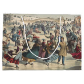 Central Park, winter. De skatvijver. New York Groot Cadeauzakje (Achterkant)