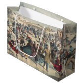 Central Park, winter. De skatvijver. New York Groot Cadeauzakje (Voorkant Gekanteld)