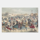 Central Park, winter. De skatvijver. New York Inpakpapier Vel (Voorkant 3)