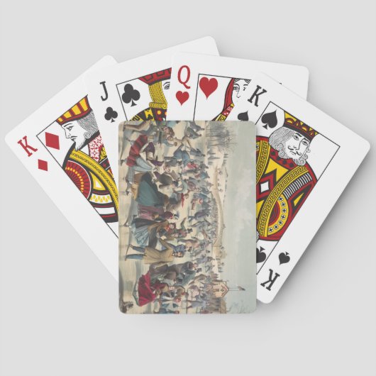 Central Park, winter. De skatvijver. New York Pokerkaarten (Achterkant)