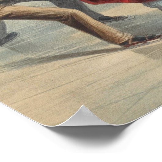 Central Park, winter. De skatvijver. New York Poster (Hoek)