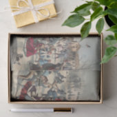 Central Park, winter. De skatvijver. New York Tissuepapier (Geschenk)