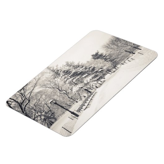 Central Park Winter Path - New York City Magneet (Linkerzijde)