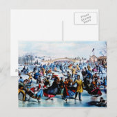 Central Park Winter Postcard Briefkaart (Voorkant / Achterkant)