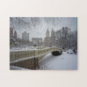 Central Park Winter Puzzle - Bow Bridge Legpuzzel