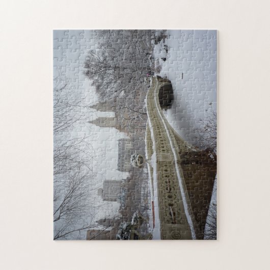 Central Park Winter Puzzle - Bow Bridge Legpuzzel (Verticaal)