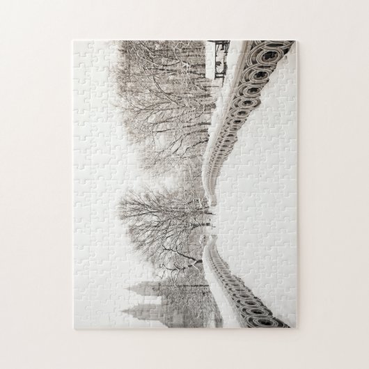 Central Park Winter Romance - Bodembrug Legpuzzel (Verticaal)