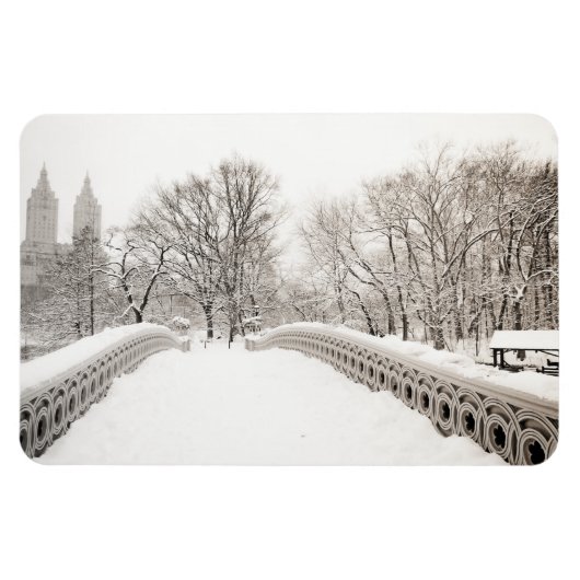 Central Park Winter Romance - Bodembrug Magneet (Horizontaal)