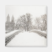Central Park Winter Romance - Bodembrug Magneet (Voorkant)