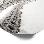 Central Park Winter Romance - Bodembrug Poster (Hoek)