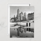 Central Park Winter Scene, 1933 Briefkaart (Voorkant / Achterkant)