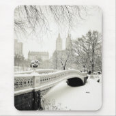 Central Park Winter - Sneeuwbrug Muismat (Voorkant)