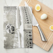 Central Park Winter - Sneeuwbrug Theedoek (Quarter Fold)