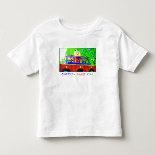 Central Park Zoo T-shirt voor peuters (Voorkant)