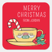 Central Perk vakantie Mok | Christmas Gift Label (Voorkant)