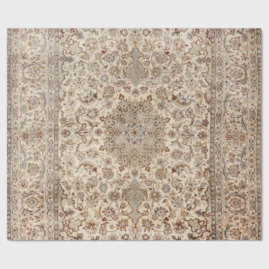 Central Persia Dusty Blue Tan  Cadeaupapier (Vlak)