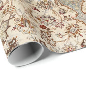 Central Persia Dusty Blue Tan  Cadeaupapier (Rol Hoek)