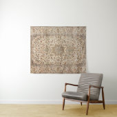 Central Persia Dusty Blue Tan Wandkleed (In Situ (horizontaal))