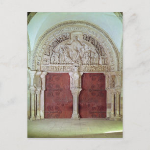 Central Portal Narthex Church Sainte-Madelaine Briefkaart