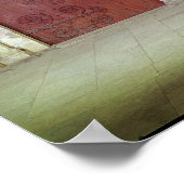 Central Portal Narthex Church Sainte-Madelaine Poster (Hoek)