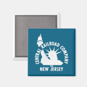 Central Railroad Of New Jersey _1  Magneet (Voorkant / Achterkant)