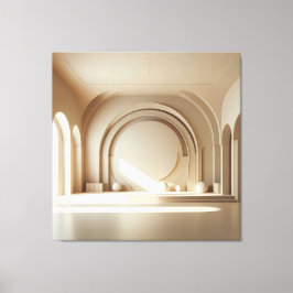 Central Sphere Composition Canvas Afdruk