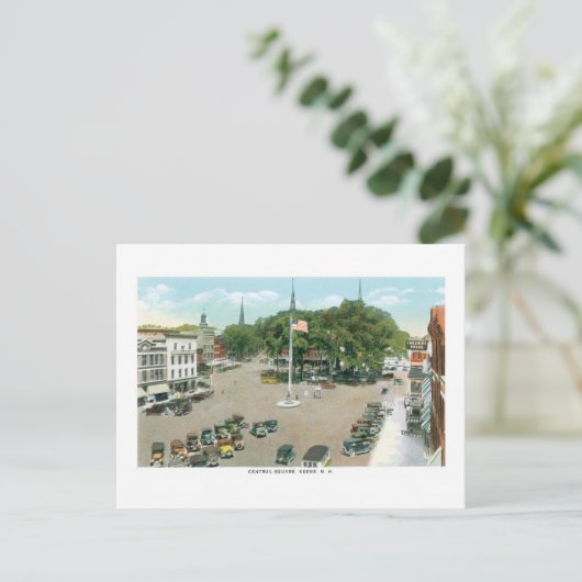 Central Square, Keene, New Hampshire Briefkaart (Staand voorkant)