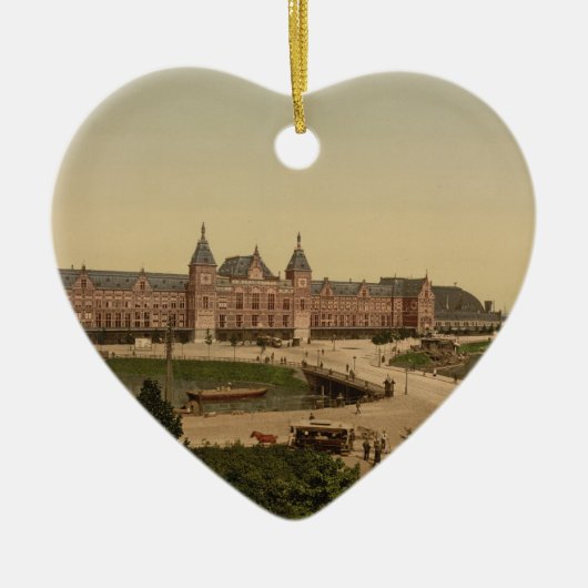 Central Station, Amsterdam, Nederland Keramisch Ornament (Voorkant)