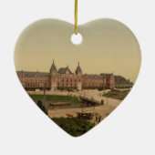 Central Station, Amsterdam, Nederland Keramisch Ornament (Achterkant)