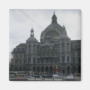 Central Station", Antwerpen, België Magneet