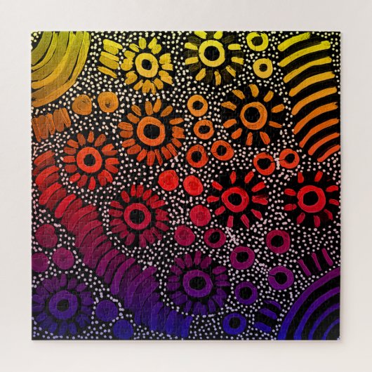 Centrale Australische Aboriginal artiest Naomi Pri Legpuzzel (Verticaal)