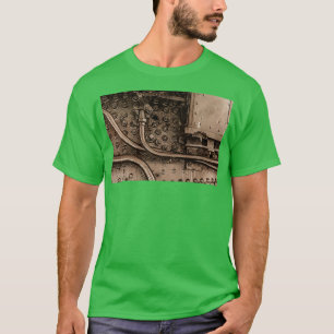 Centrale besturing van de stoomlocomotief t-shirt
