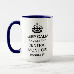 Centrale bewaking kalm houden mok