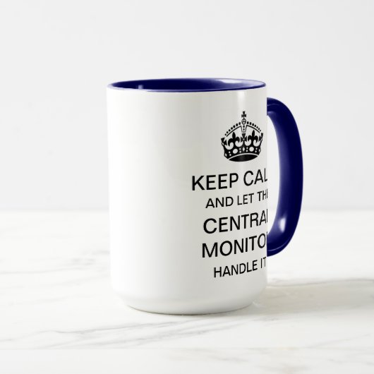 Centrale bewaking kalm houden mok (Voorkant rechts)