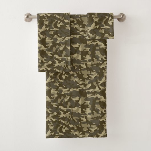 Centrale camouflage bad handdoek (Insitu)
