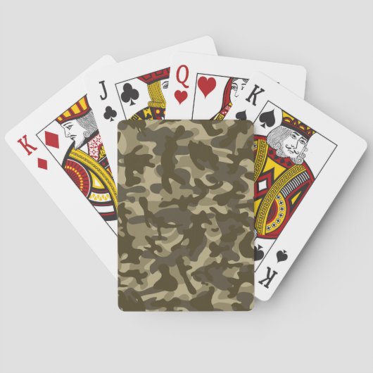 Centrale camouflage pokerkaarten (Achterkant)
