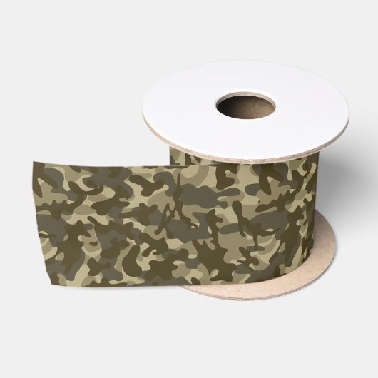 Centrale camouflage  satijnen lint (Spoel)