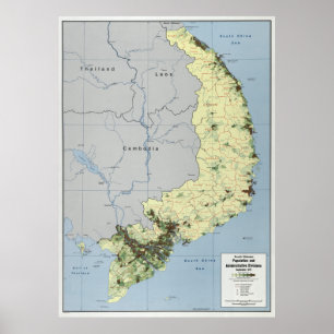 CENTRALE INTELLIGENTIEBUREAU VOOR ZUIDVIETNAM MAP POSTER
