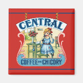 Centrale koffie en cichorei Magnet (Voorkant)