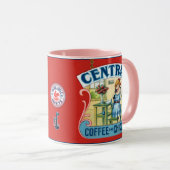 Centrale koffie en cichorei mok (Voorkant rechts)
