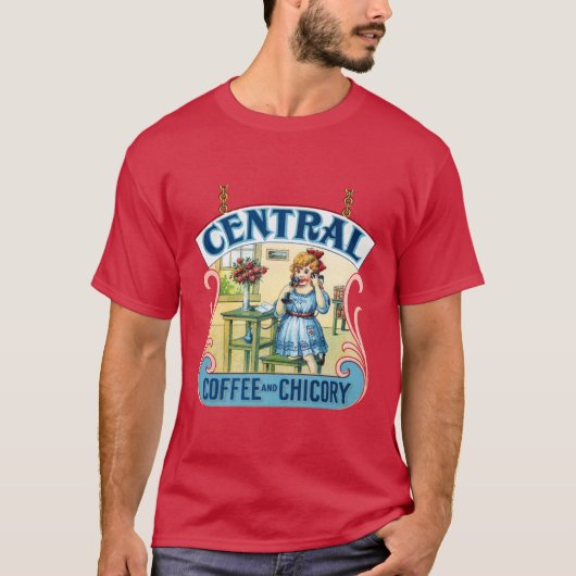 Centrale koffie t-shirt (Voorkant)