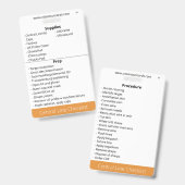 Centrale lijn checklijst badge (Voor- en achterkant)