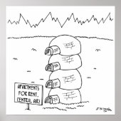 Centrale lucht in Igloos Poster (Voorkant)