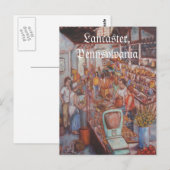 Centrale markt in Lancaster City PA-Briefkaart Briefkaart (Voorkant / Achterkant)