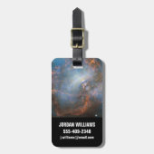 Centrale neutronenster in de krabnevel. bagagelabel (Voorkant verticaal)