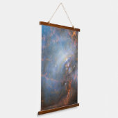 Centrale neutronenster in de krabnevel. hangend wandkleed (Gebogen)