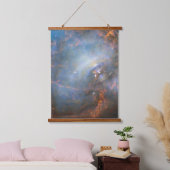 Centrale neutronenster in de krabnevel. hangend wandkleed (Slaapkamer)