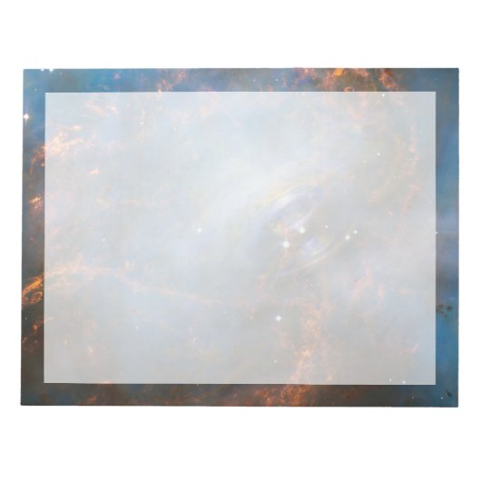 Centrale neutronenster in de krabnevel. notitieblok (Voorkant)