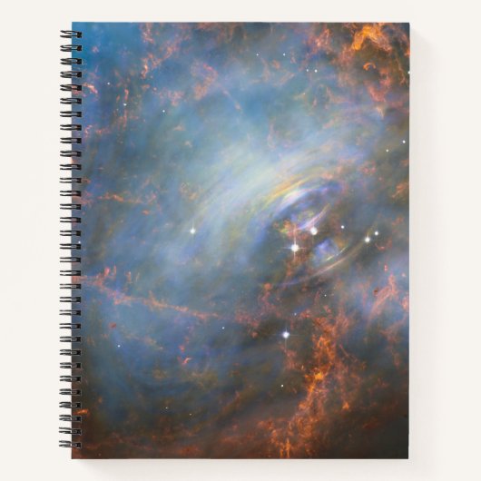 Centrale neutronenster in de krabnevel. notitieboek (Voorkant)